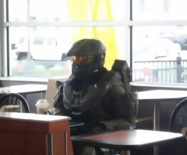 Master Chief McDonald's Blank Meme Template