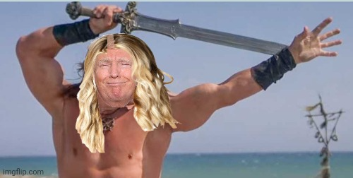 Trump the Barbarian Blank Meme Template