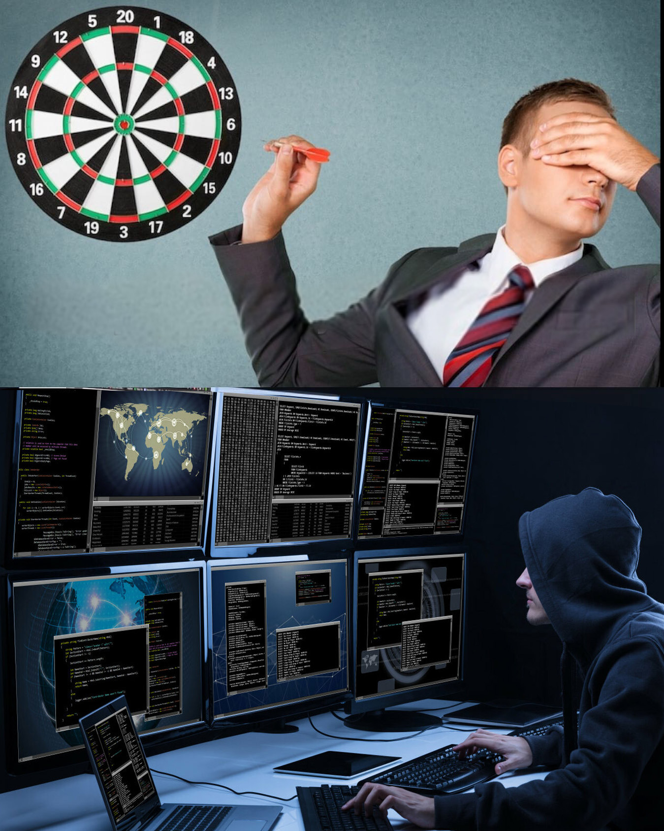 Blind Dart Throw Blank Meme Template