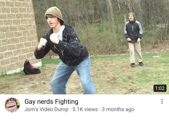 High Quality Gay nerds fighting Blank Meme Template