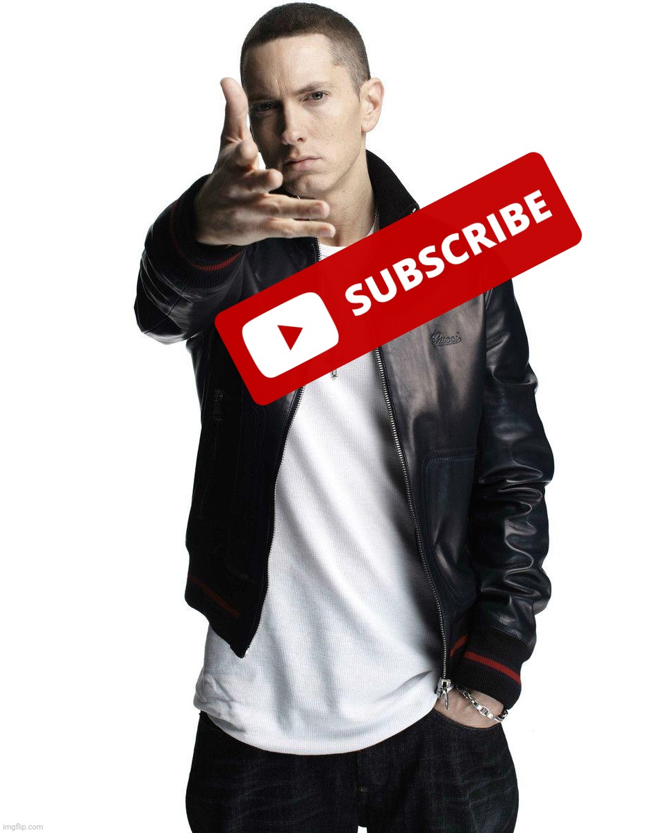 Eminem throws subscribe | image tagged in eminem woe | made w/ Imgflip meme maker
