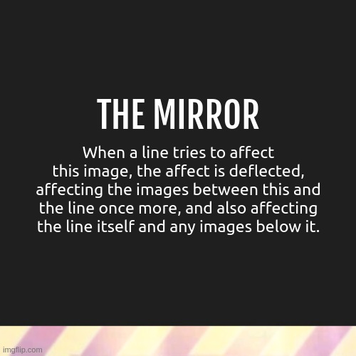 A new innovation in the line metagame | image tagged in the mirror,troll line | made w/ Imgflip meme maker