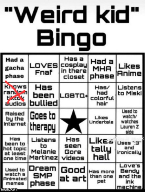 Hehe | image tagged in weird kid bingo,hehe | made w/ Imgflip meme maker