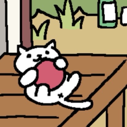 neko atsune kitty collector white cat with red ball Blank Meme Template