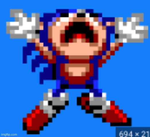 that feeling when tip stings | image tagged in sonic sad | made w/ Imgflip meme maker
