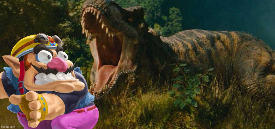 Wario dies by a T Rex in Site C.mp3 | image tagged in wario dies,wario,jurassic park,jurassic world,jurassic park/world | made w/ Imgflip meme maker