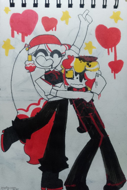 The flavor's intoxicating (based on Sketchy's drawing) ^q^ | image tagged in butcher vanity,millie,ocs,cannibalism,art | made w/ Imgflip meme maker
