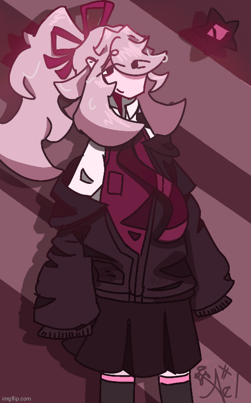 my first oc remake:Mizumi | image tagged in artwork,remake | made w/ Imgflip meme maker