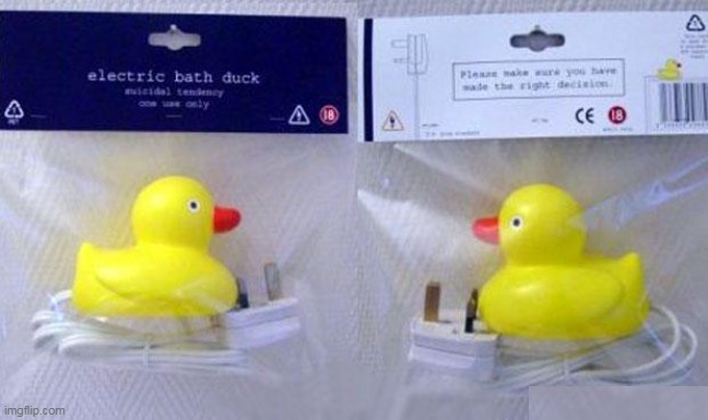 Shocking | image tagged in electric bathtub duck meme | made w/ Imgflip meme maker