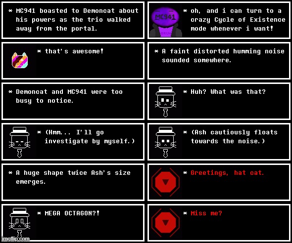 The meeting. (Chapter 11, Day 2) | image tagged in undertale,chapters | made w/ Imgflip meme maker