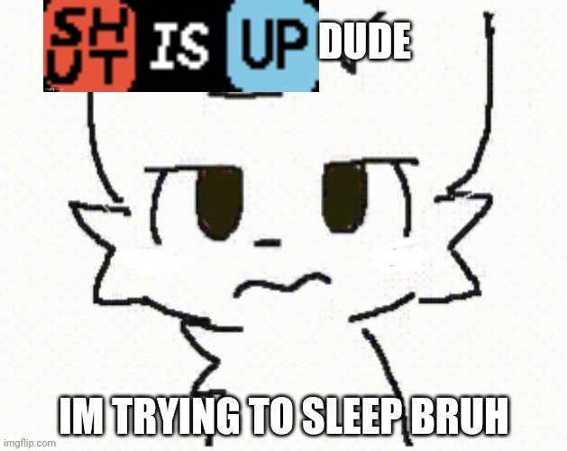 You dissapointed all of everyone dont you? | DUDE IM TRYING TO SLEEP BRUH | image tagged in you dissapointed all of everyone dont you | made w/ Imgflip meme maker