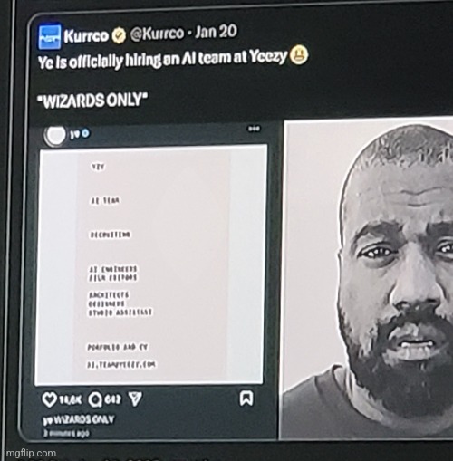 Ye just be doing all the side quests now | made w/ Imgflip meme maker