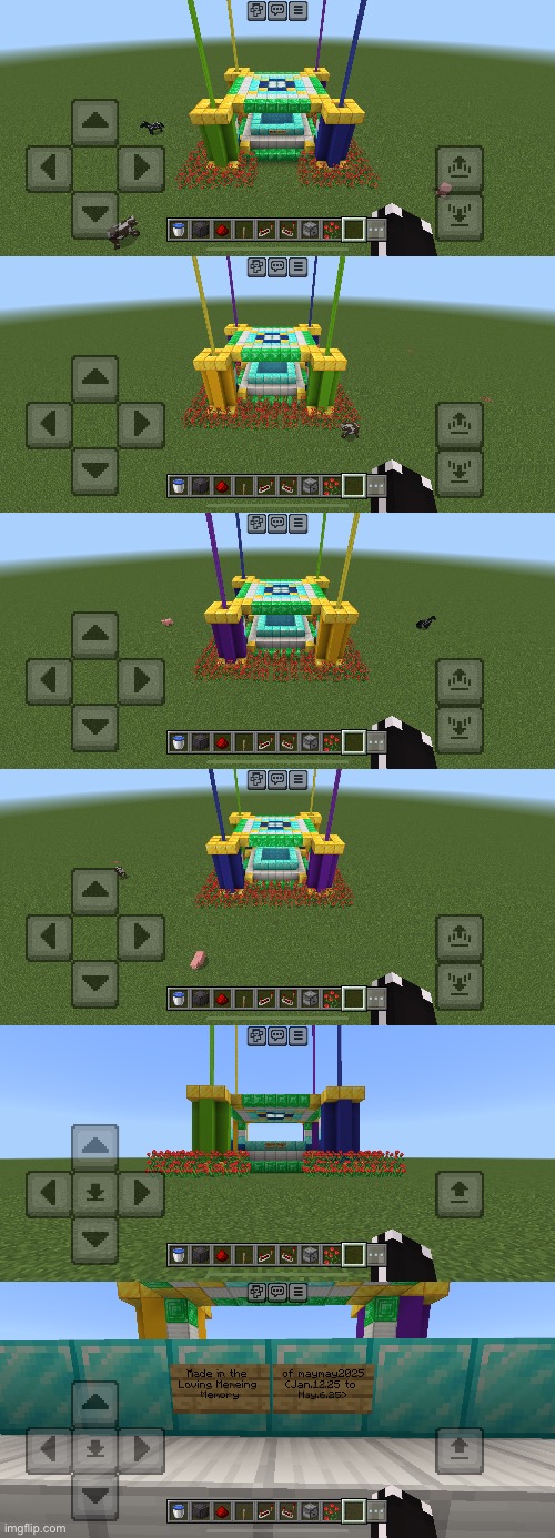 Reworked the shrine so the beacons have been covered and there’s a rose garden as well. | made w/ Imgflip meme maker