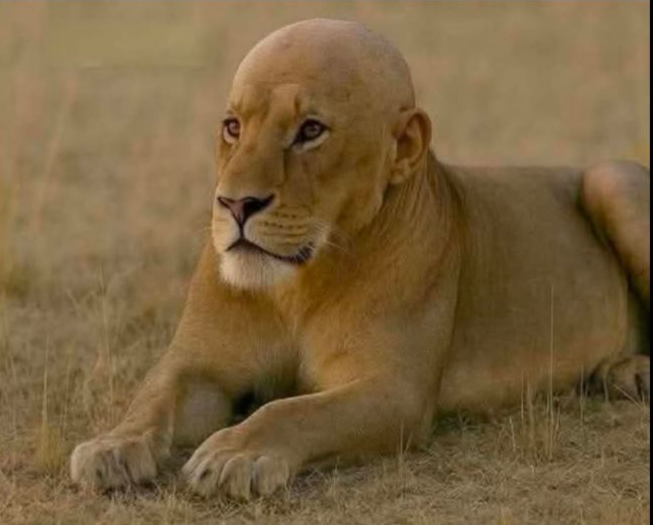 High Quality Bald Lion Blank Meme Template