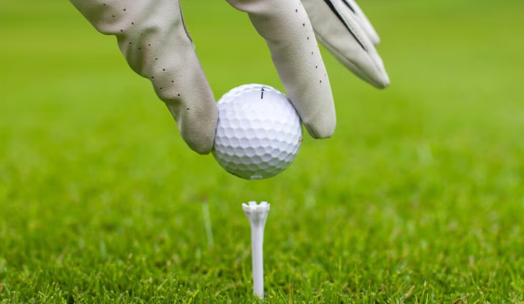 Teeing Up Golf Ball Blank Meme Template