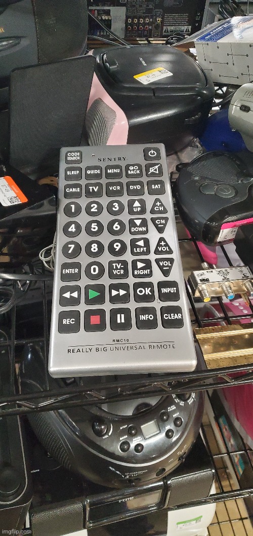 It really is a big ass remote. I'm definitely getting this | made w/ Imgflip meme maker