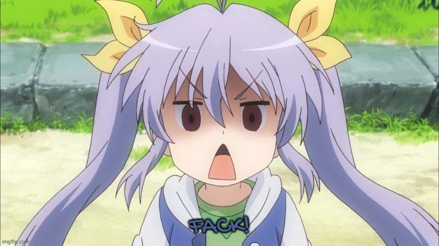 shock anime | FACK! | image tagged in shock anime | made w/ Imgflip meme maker