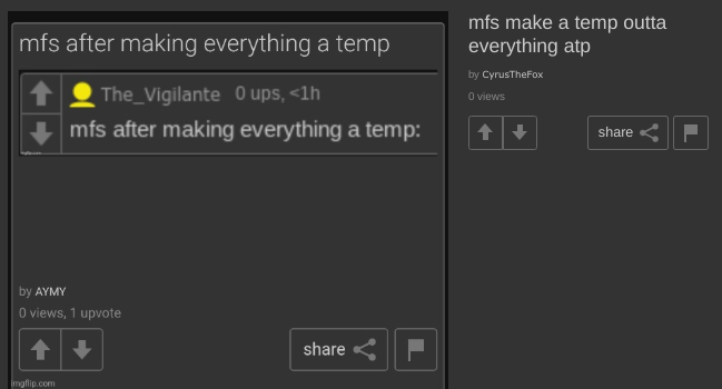 vro why do mfs make a temp outta anything lmaoooo Blank Meme Template