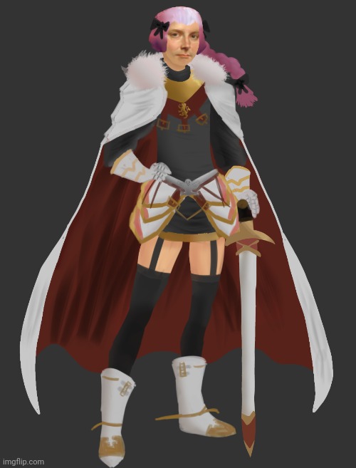 I drew ts to help y'all visualize if astolfo was real btw, because men actually dressed like this in the 1600s | made w/ Imgflip meme maker