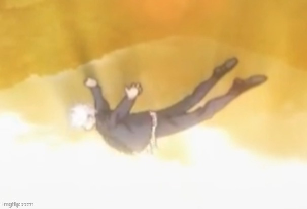 Falling gojo | image tagged in falling gojo | made w/ Imgflip meme maker
