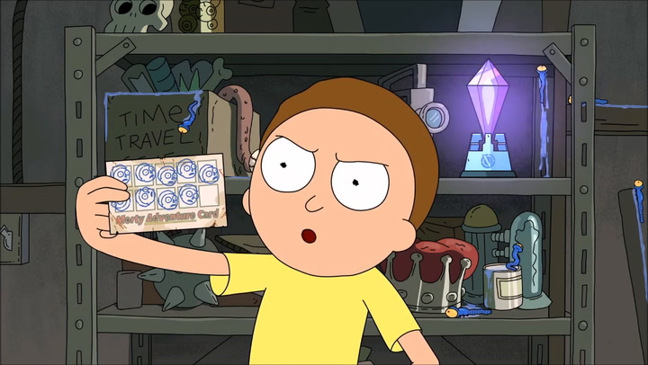 Morty stamp card Blank Meme Template