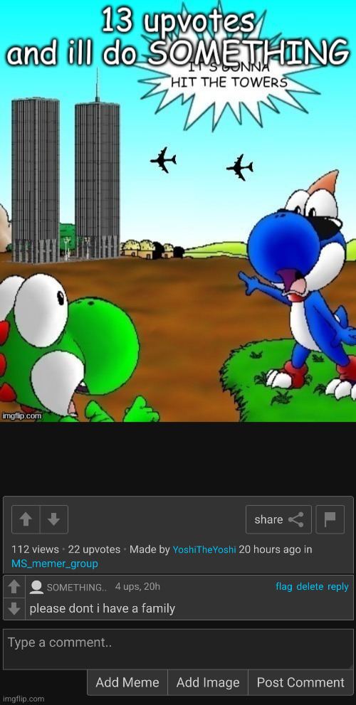 something is a loyal man | image tagged in something,second tower,funny,yoshi,sex,sex jokes | made w/ Imgflip meme maker