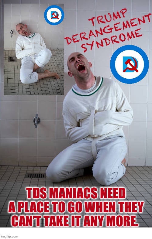 If only it was possible… | TDS MANIACS NEED A PLACE TO GO WHEN THEY CAN’T TAKE IT ANY MORE. | image tagged in political meme,tds maniacs,insane asylum,straitjacket | made w/ Imgflip meme maker