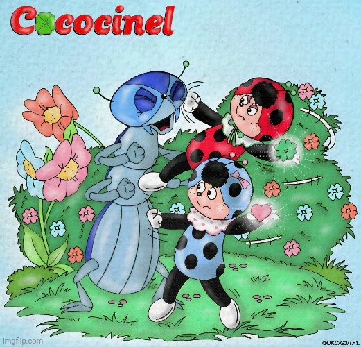 Cococinel 1992 (Cocomiel): Babicinel & Cococinel VS. Decorticus | image tagged in cococinel,cocomiel | made w/ Imgflip meme maker