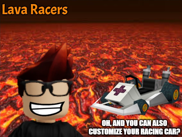MC Lava Racers ad Blank Meme Template