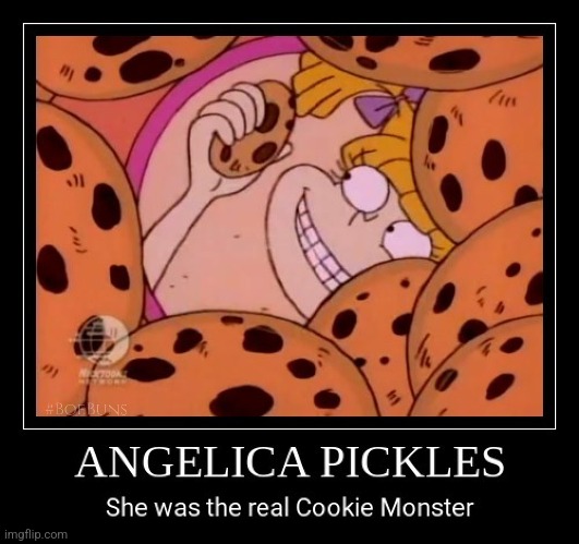 IYKYK | image tagged in the real cookie monster,rugrats,cookie monster,cookies,memes,demotivationals | made w/ Imgflip meme maker