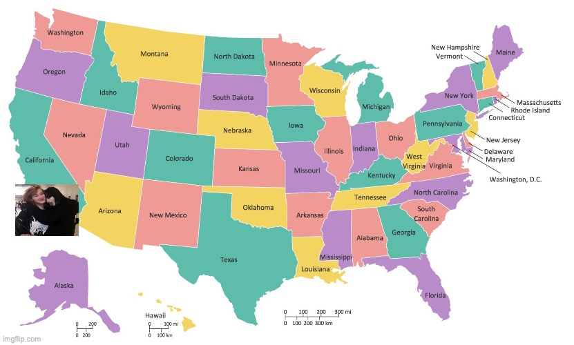I'm in Southern California :D | image tagged in united states map usa states map | made w/ Imgflip meme maker