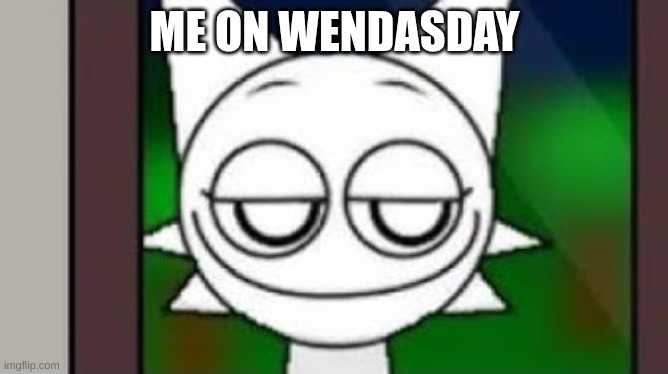 Wenda | ME ON WENDASDAY | image tagged in wenda | made w/ Imgflip meme maker