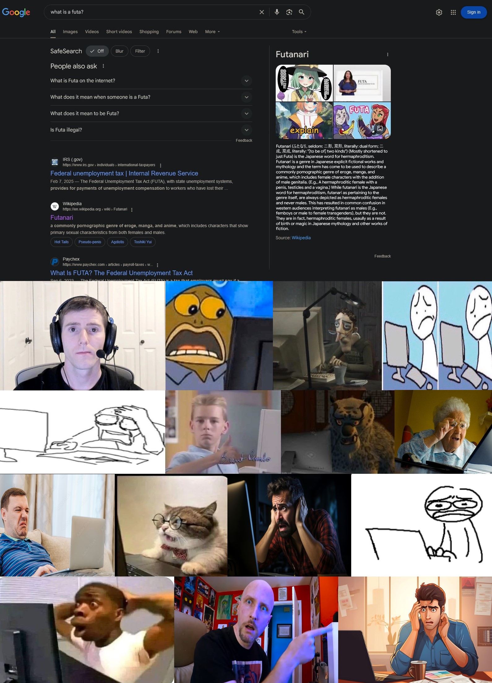 When me and the bros learn about futa Blank Meme Template