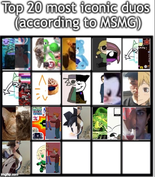 I added two duos myself. Anyways three more two go | made w/ Imgflip meme maker