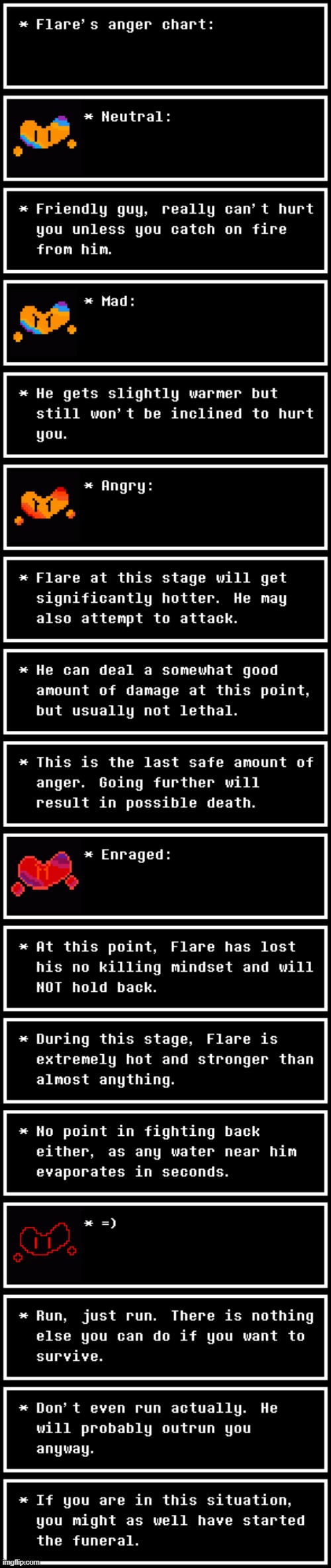 Every stage of Flare's anger. | made w/ Imgflip meme maker