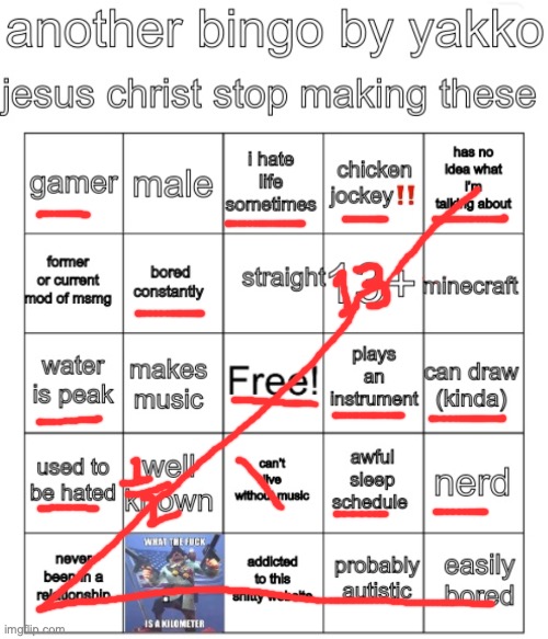 Nice | image tagged in yakko bingo v7 | made w/ Imgflip meme maker