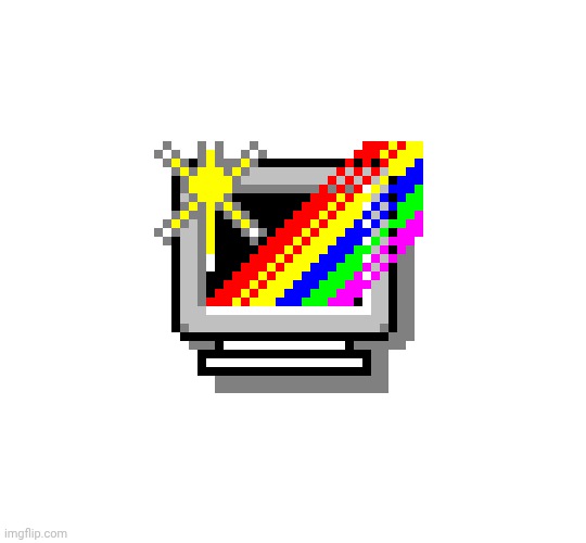Rainbow monitor | image tagged in rainbow monitor | made w/ Imgflip meme maker