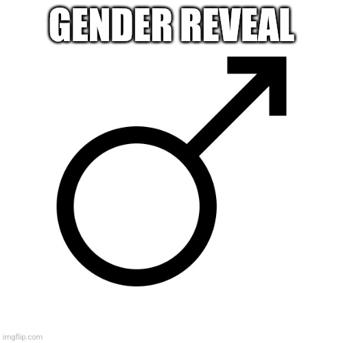 I'm a guy | GENDER REVEAL | image tagged in male gender sign | made w/ Imgflip meme maker