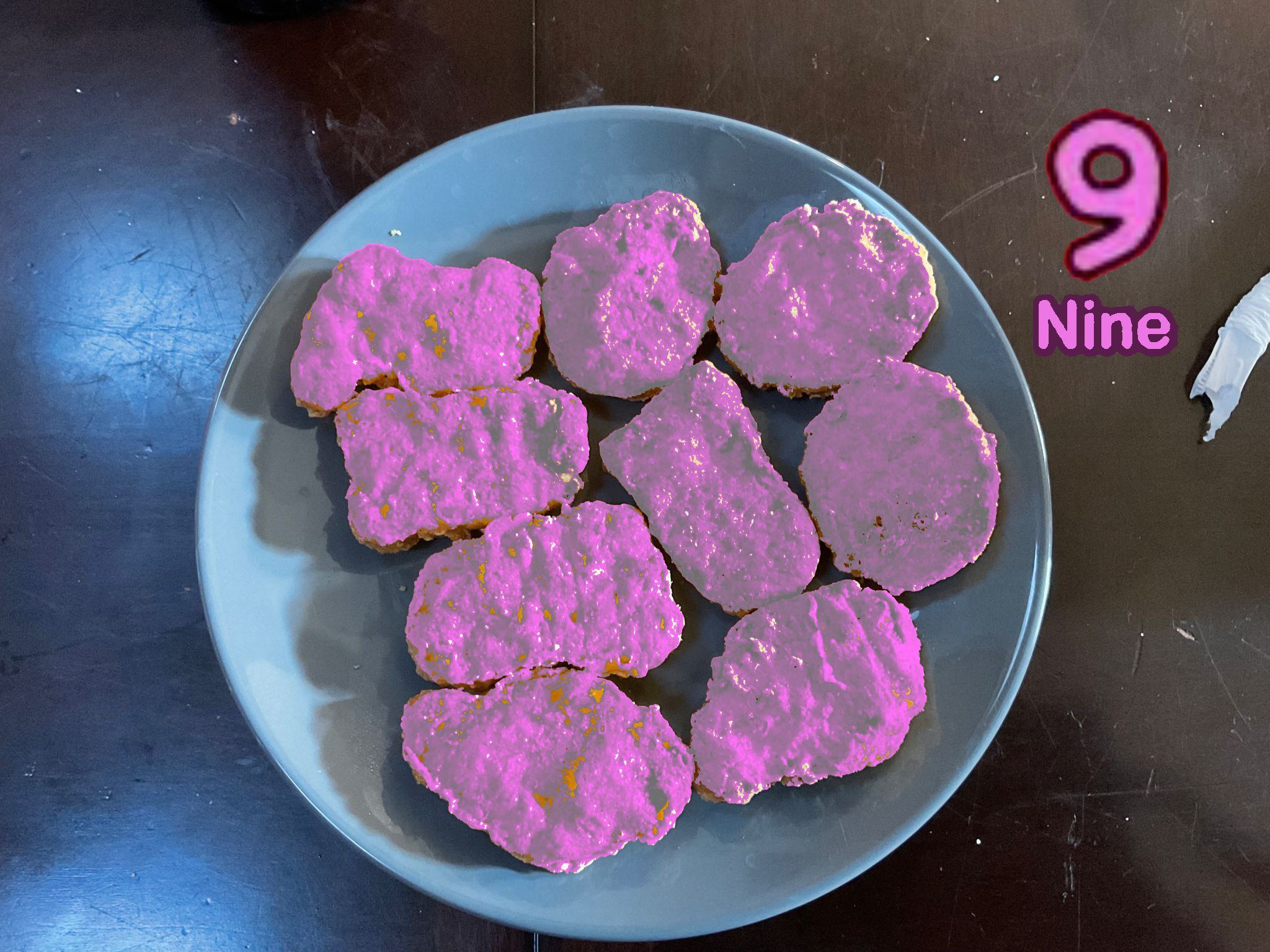 9 Chicken Nuggets Blank Meme Template