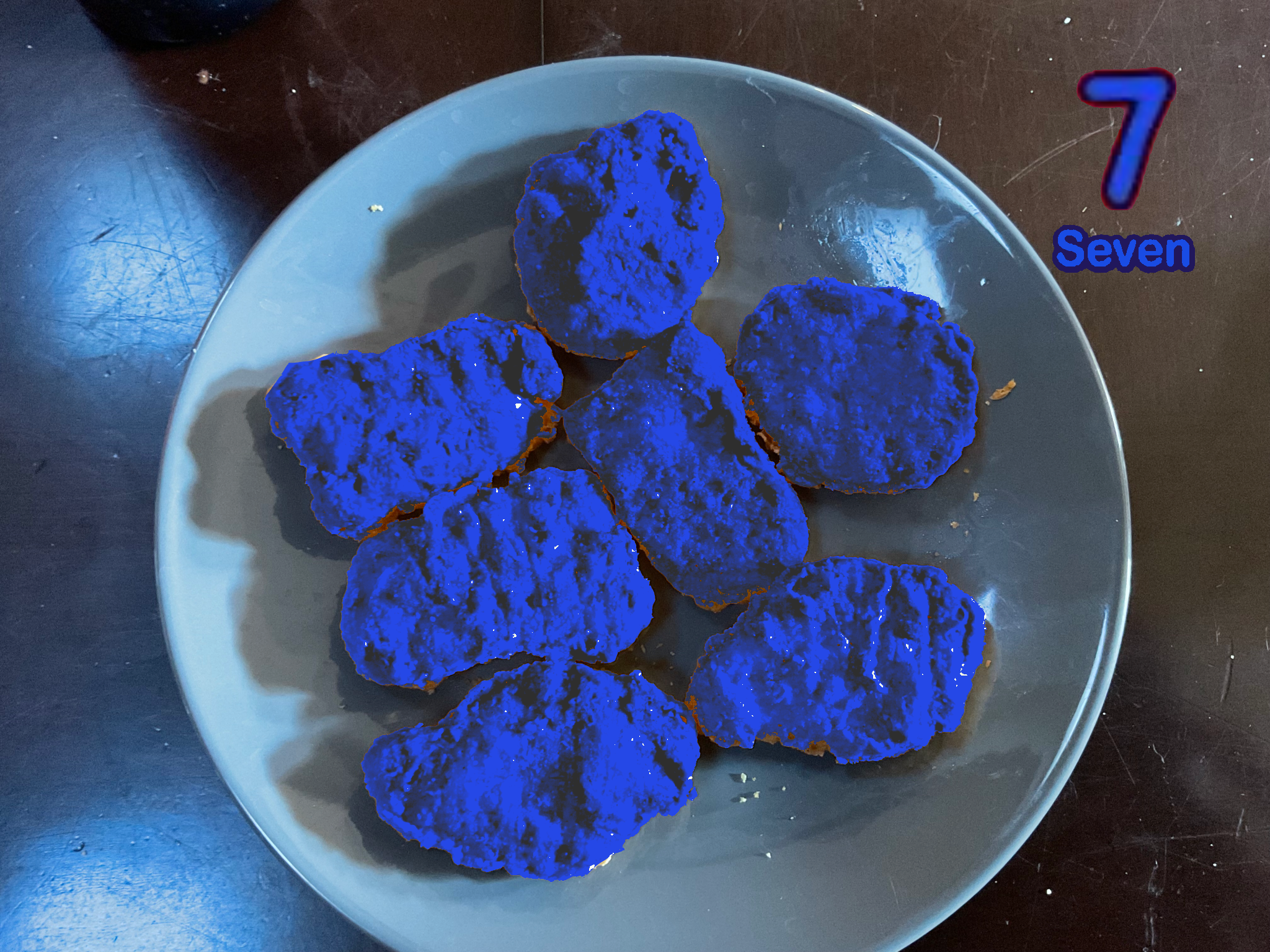 7 Chicken Nuggets Blank Meme Template