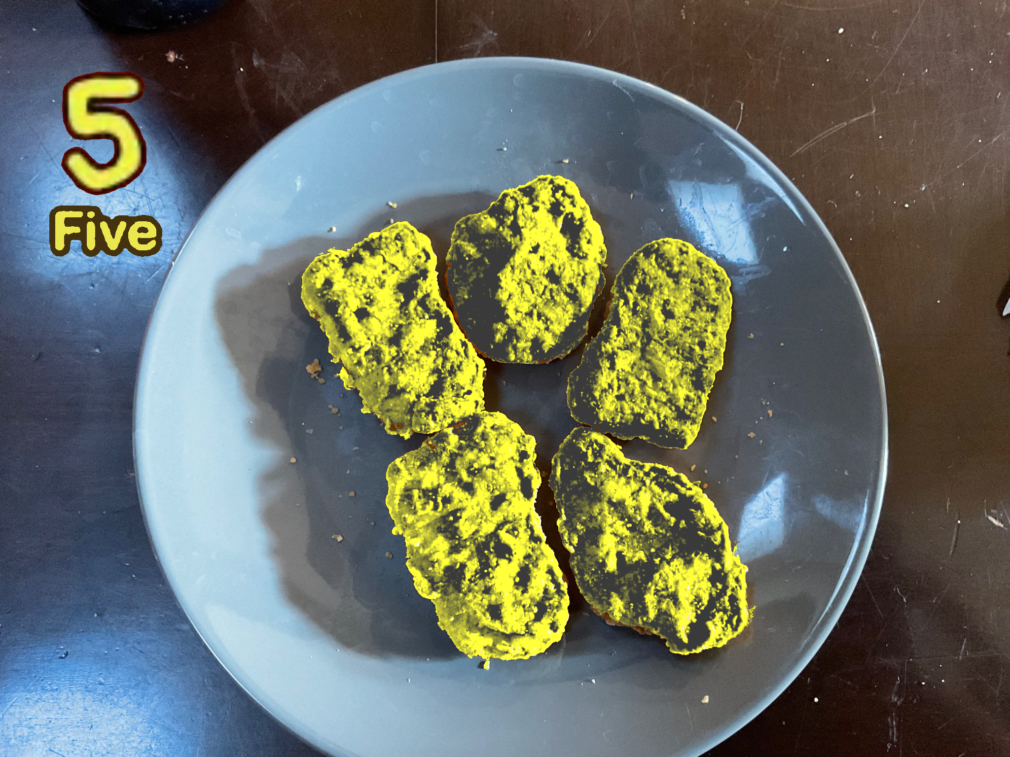 5 Chicken Nuggets Blank Meme Template