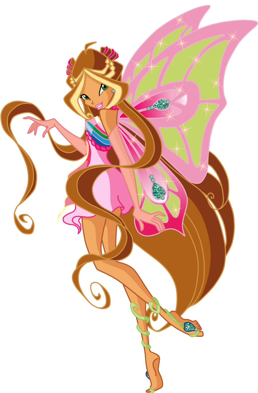 Flora in her Enchantix Form Blank Meme Template