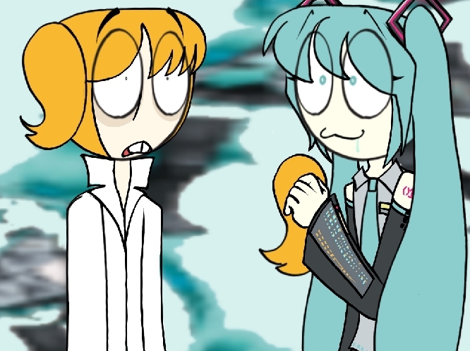 PEP VS MIKU Blank Meme Template