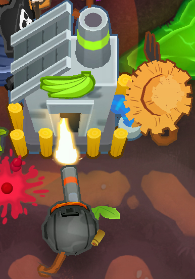 Sniper monkey shooting a banana farm Blank Meme Template
