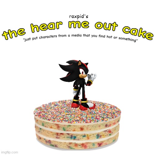 the hear me out cake | image tagged in the hear me out cake | made w/ Imgflip meme maker