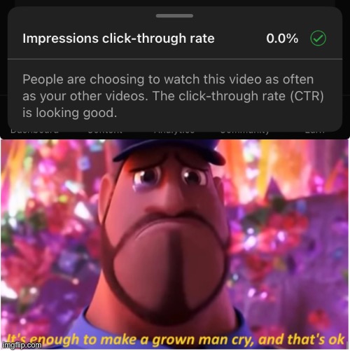 It's enough to make a grown man cry and that's ok | image tagged in it's enough to make a grown man cry and that's ok | made w/ Imgflip meme maker
