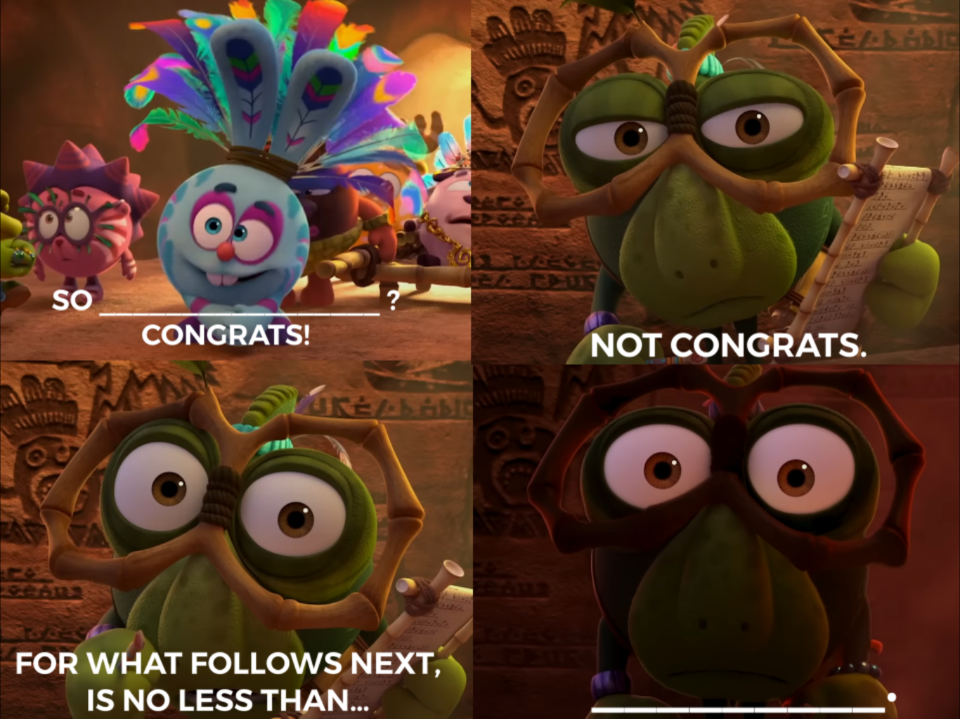 Congrats/Not congrats/Unspeakable horror Blank Meme Template
