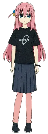 Hitori Gotoh - Live T-shirt Blank Meme Template