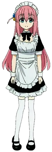 Hitori Gotoh - Maid uniform Blank Meme Template