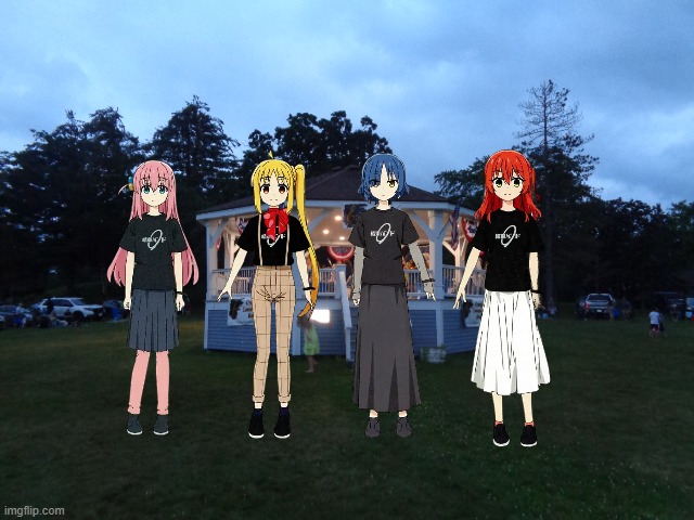 Bocchi the Band | image tagged in orange community band concert | made w/ Imgflip meme maker
